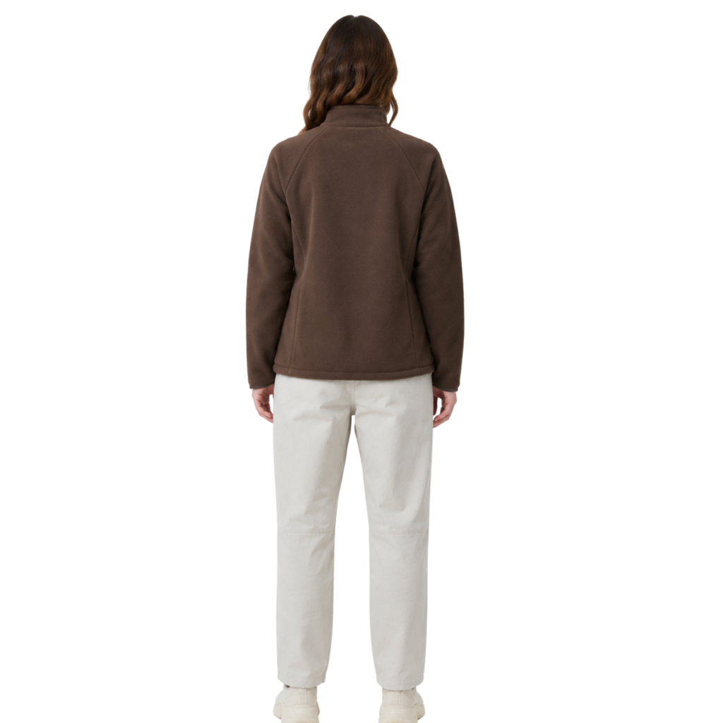 Fleecejacke Damen braun