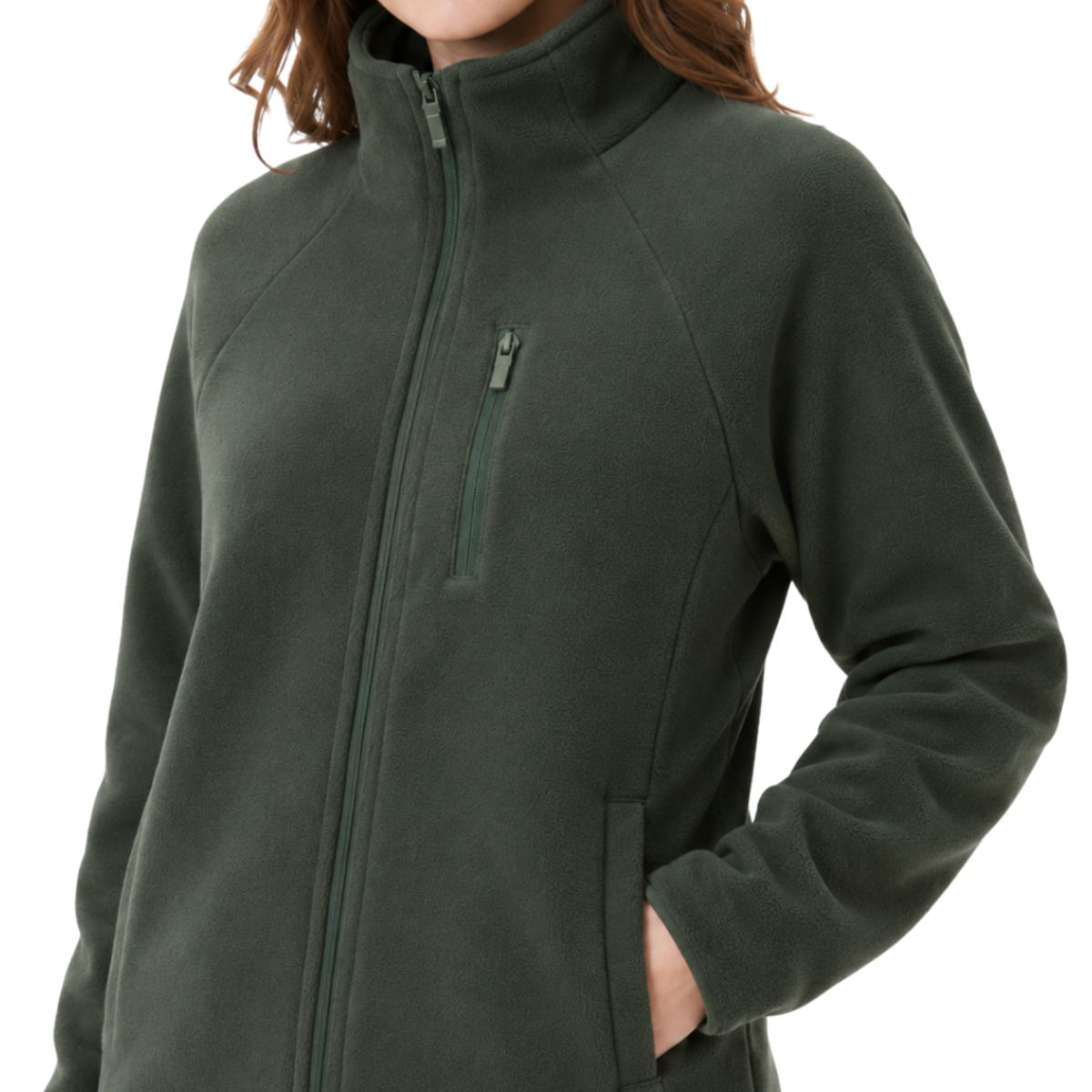 Fleecejacke Damen grün