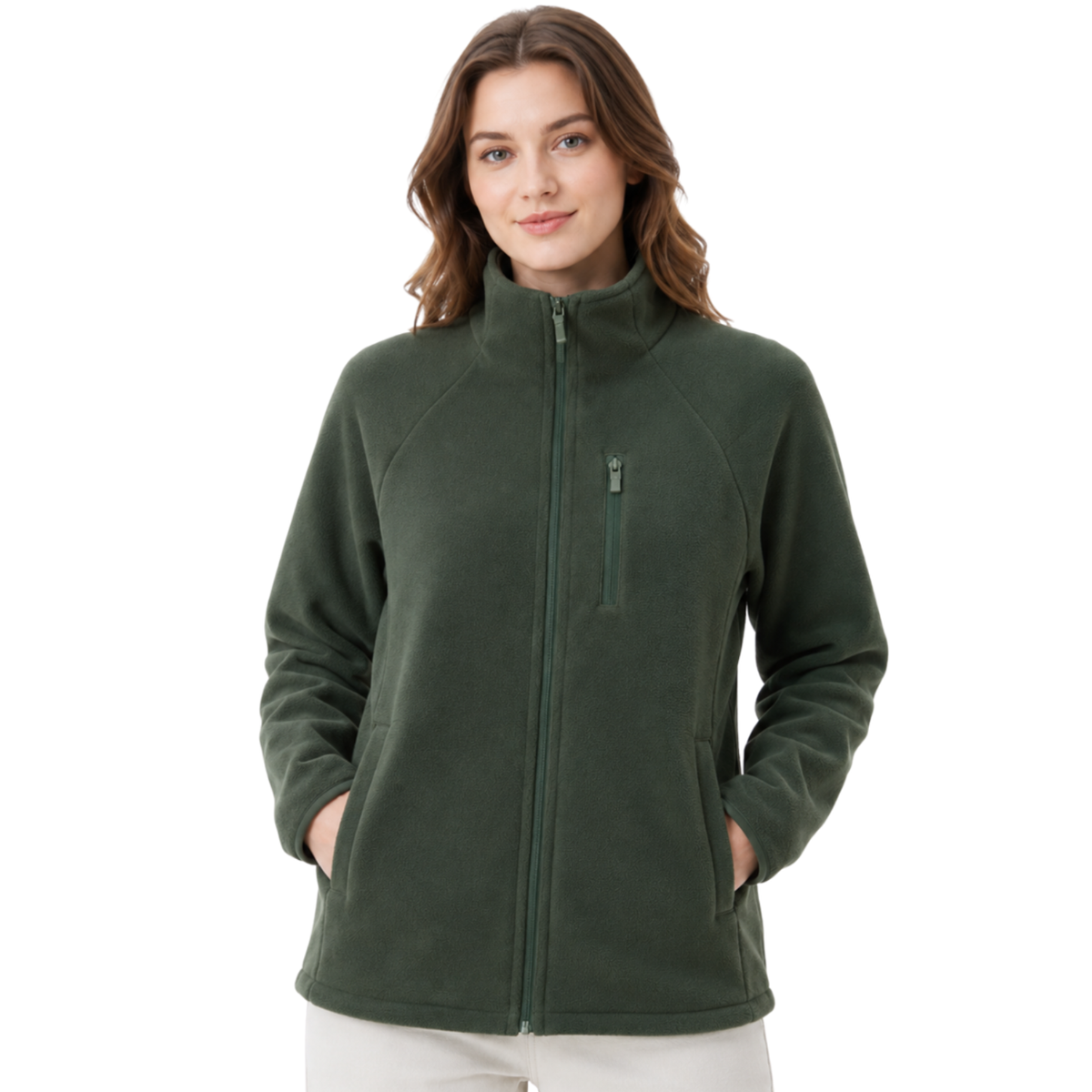 Fleecejacke Damen grün
