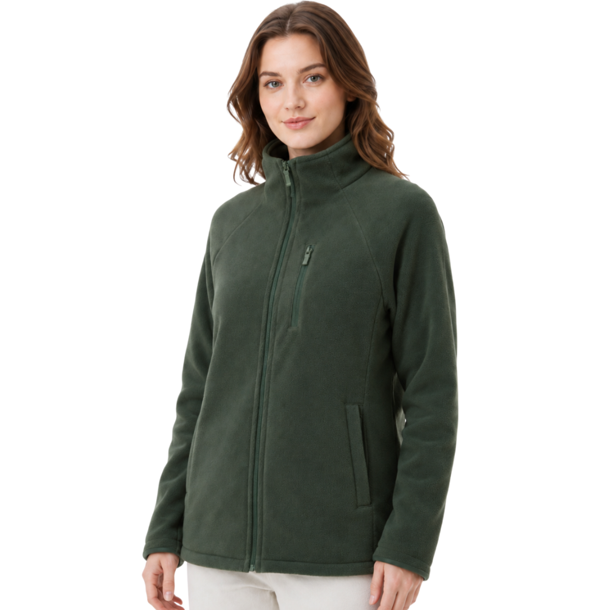 Fleecejacke Damen grün
