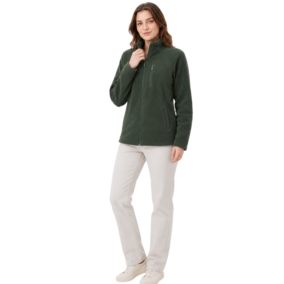 Fleecejacke Damen grün