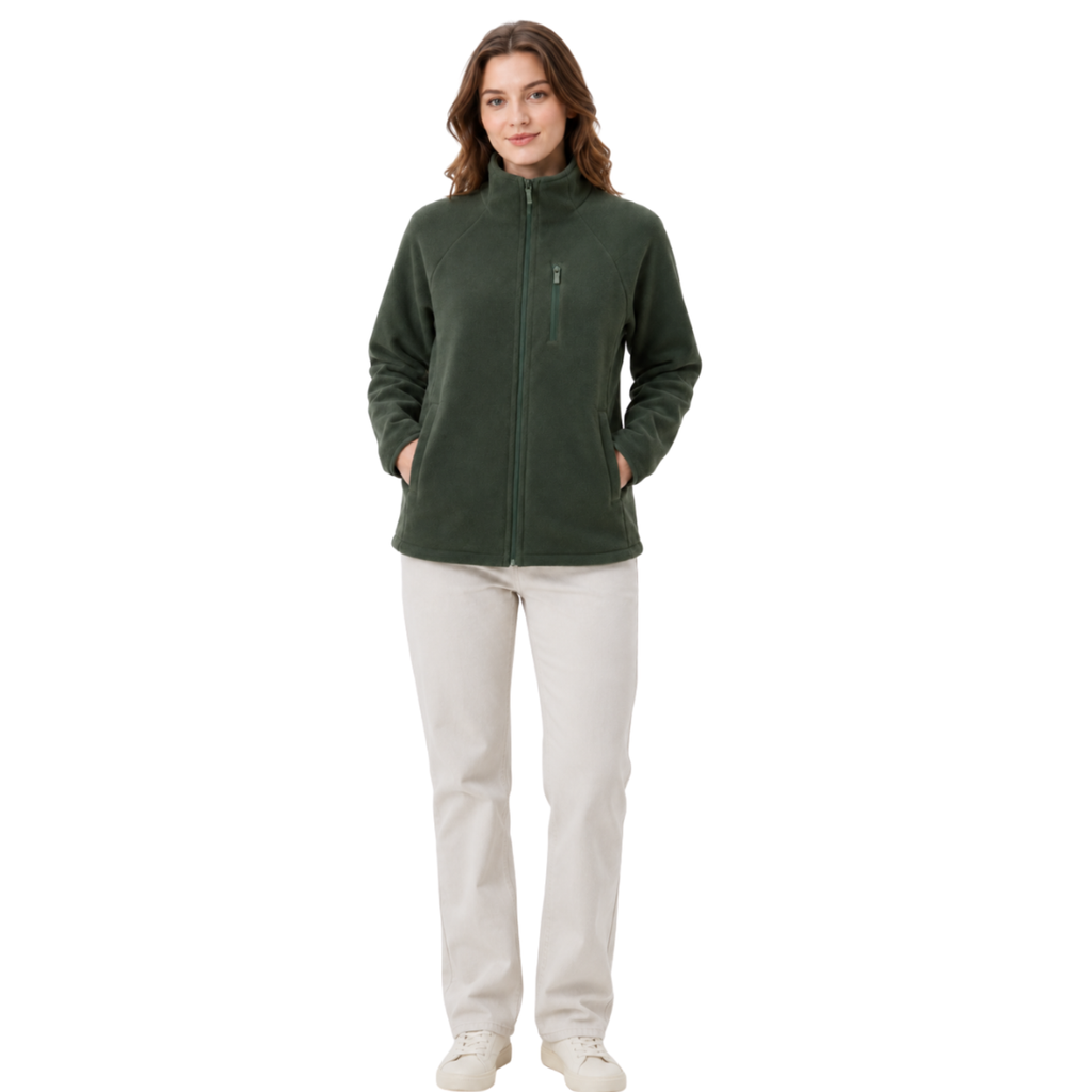 Fleecejacke Damen grün