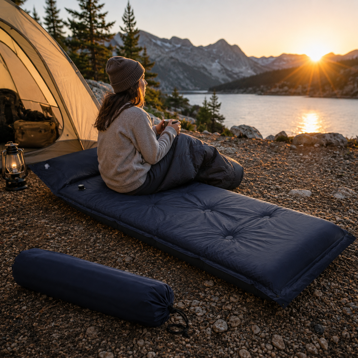 Selbstaufblasende isomatte outdoor