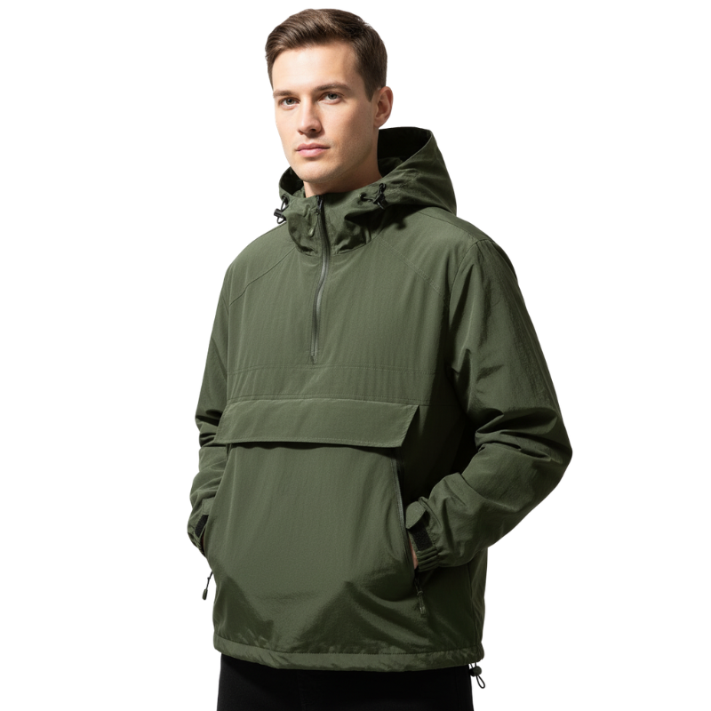 Half zip windbreaker herren