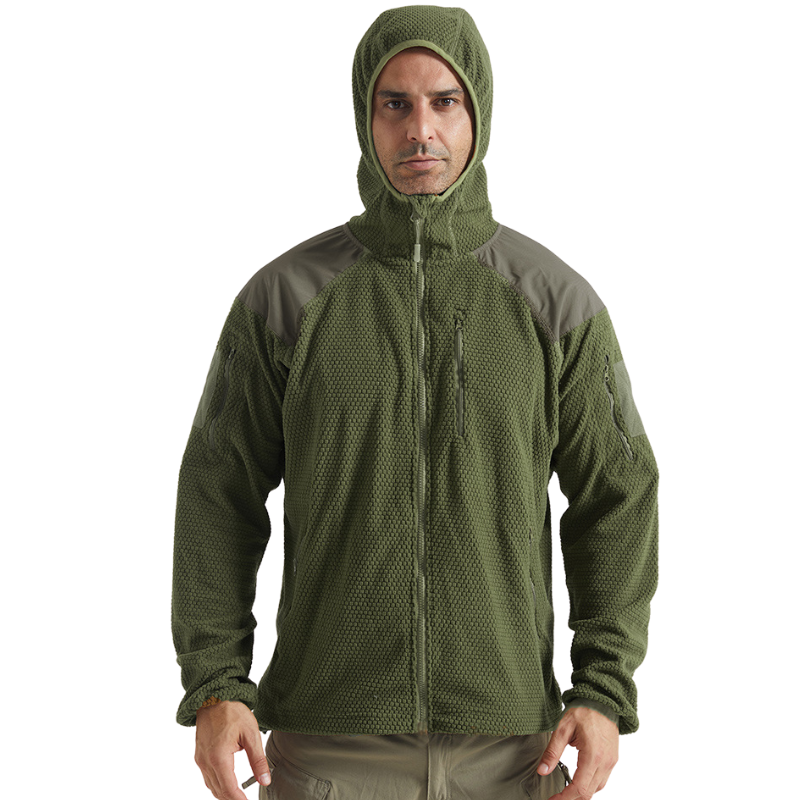 Fleecejacke Herren mit Kapuze