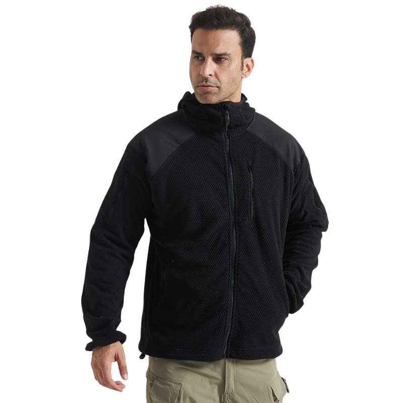 Fleecejacke Herren mit Kapuze
