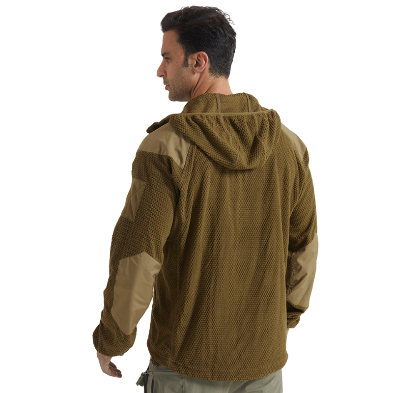 Fleecejacke Herren mit Kapuze