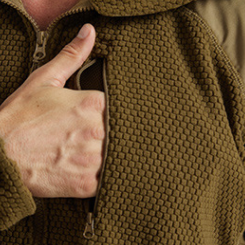 Fleecejacke Herren mit Kapuze