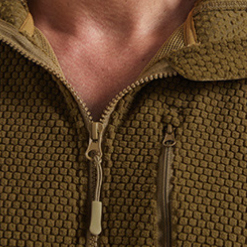 Fleecejacke Herren mit Kapuze