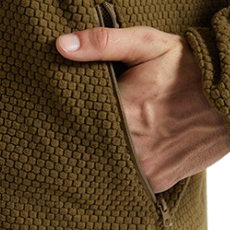 Fleecejacke Herren mit Kapuze