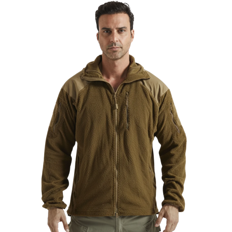 Fleecejacke Herren mit Kapuze