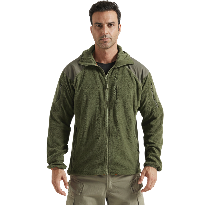 Fleecejacke Herren mit Kapuze