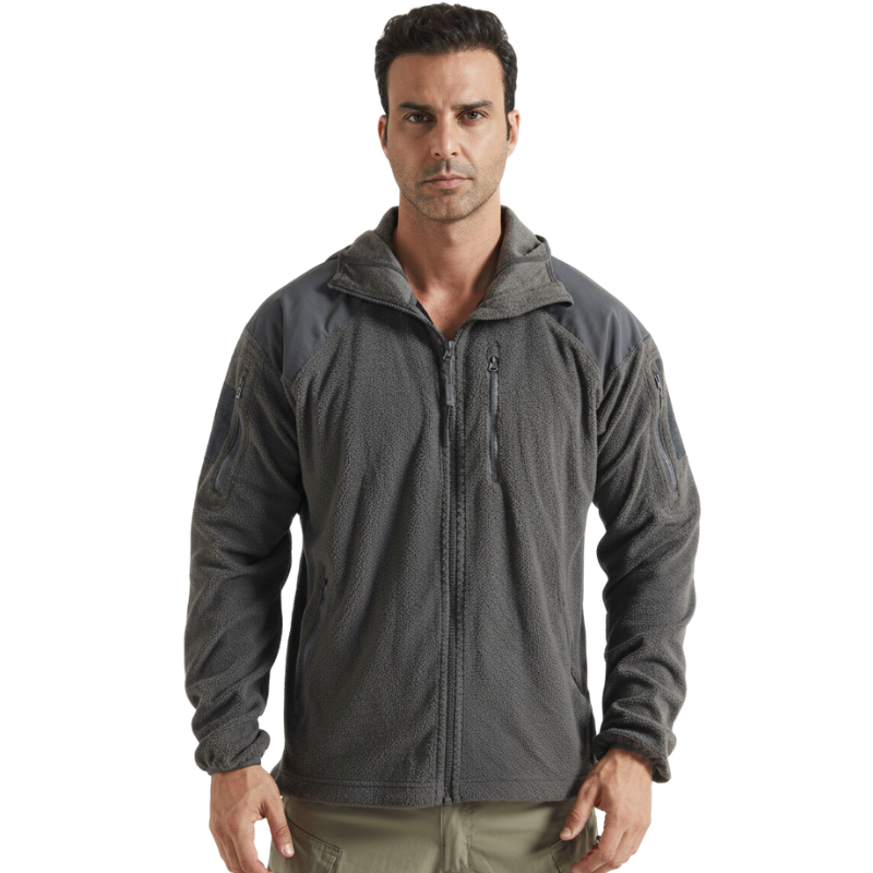 Fleecejacke Herren mit Kapuze