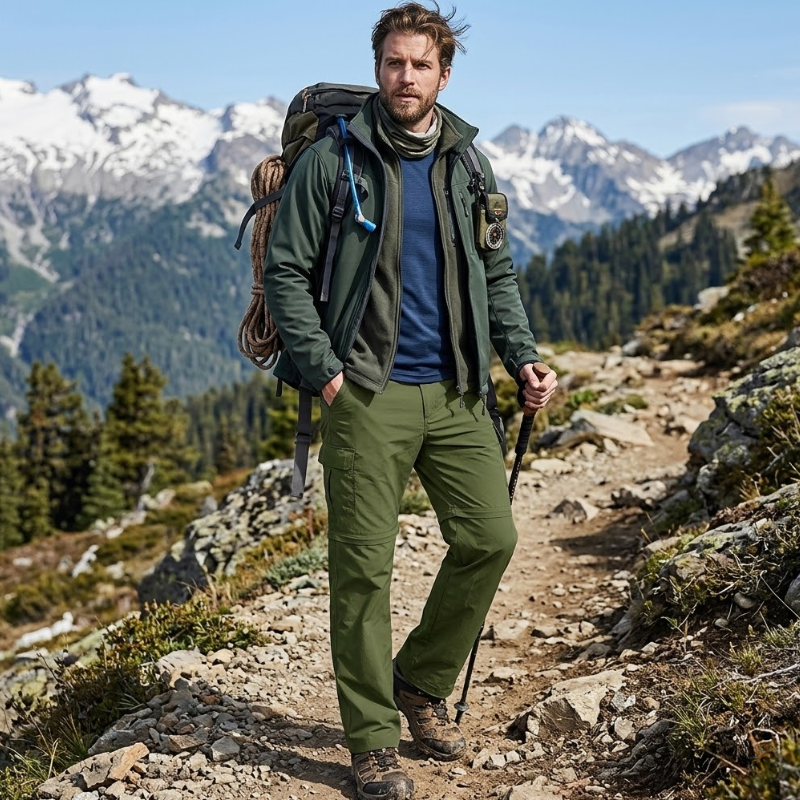 Zip-Off Wanderhose Herren