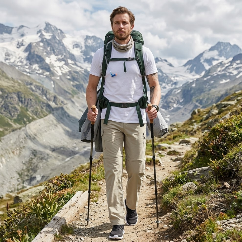 Zip-Off Wanderhose Herren