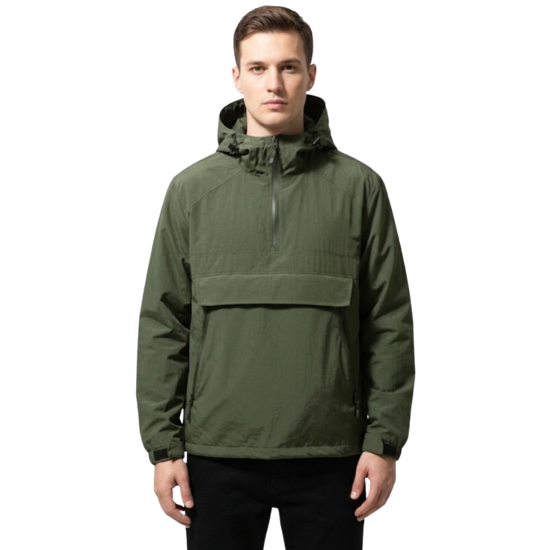 Half zip windbreaker herren