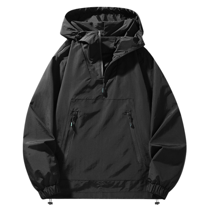 Half zip windbreaker herren