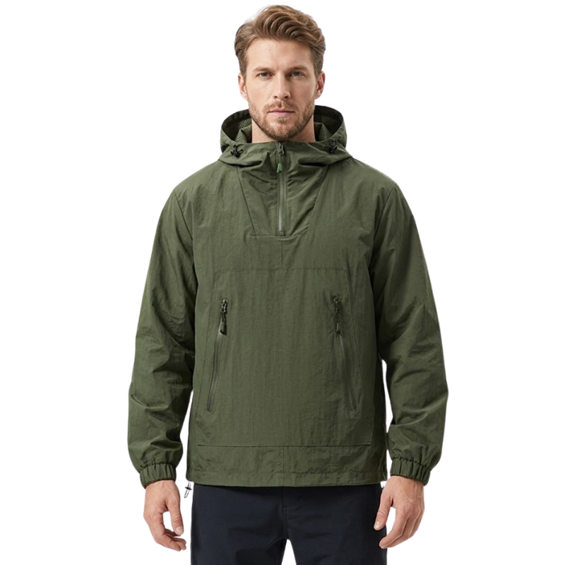 Half zip windbreaker herren