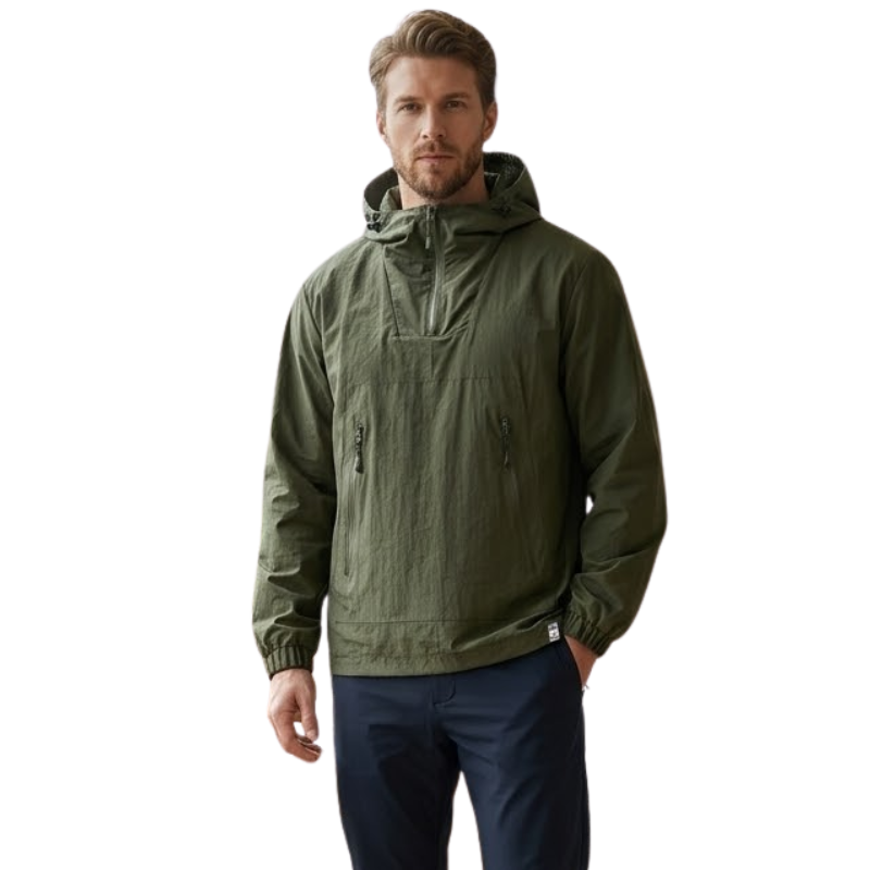 Half zip windbreaker herren