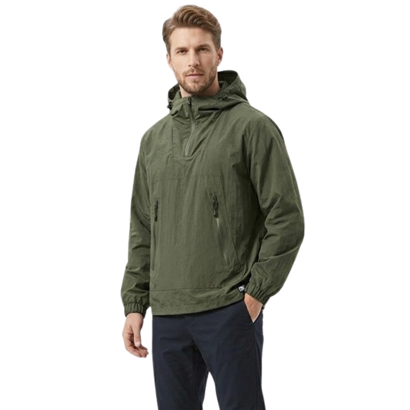 Half zip windbreaker herren
