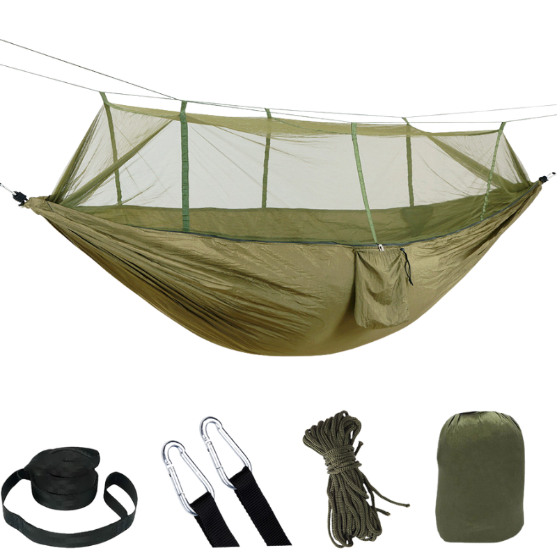 Camping hängematte mit moskitonetz