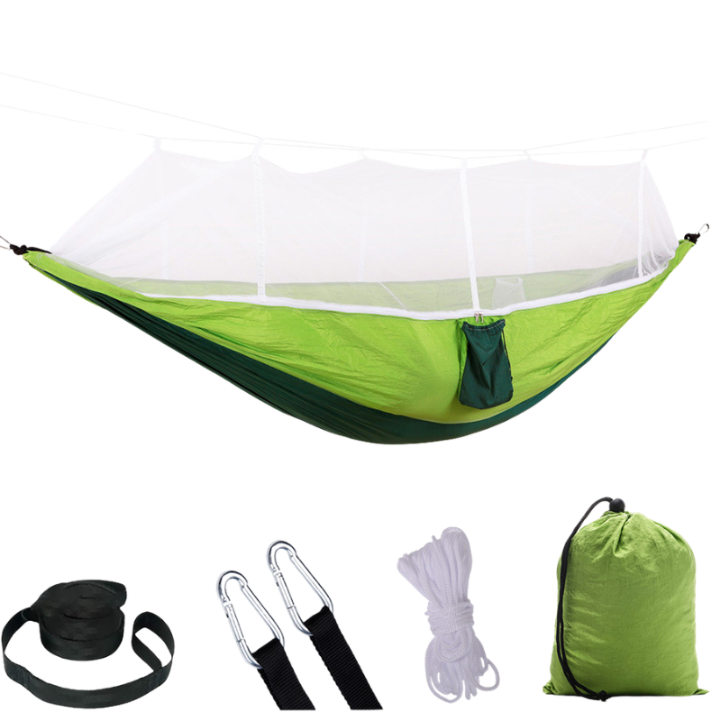 Camping hängematte mit moskitonetz