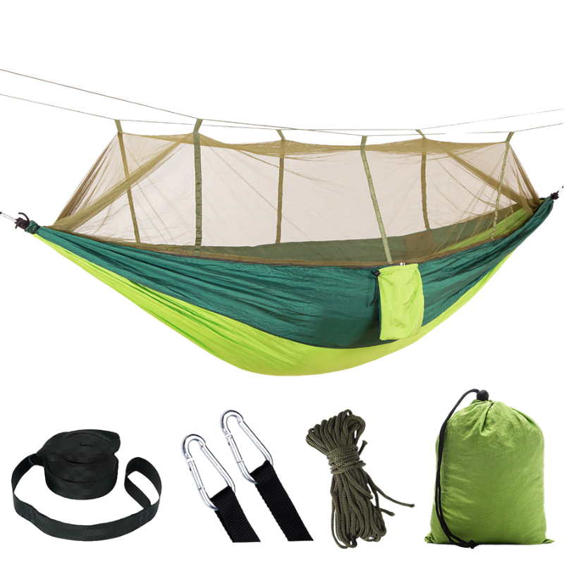 Camping hängematte mit moskitonetz