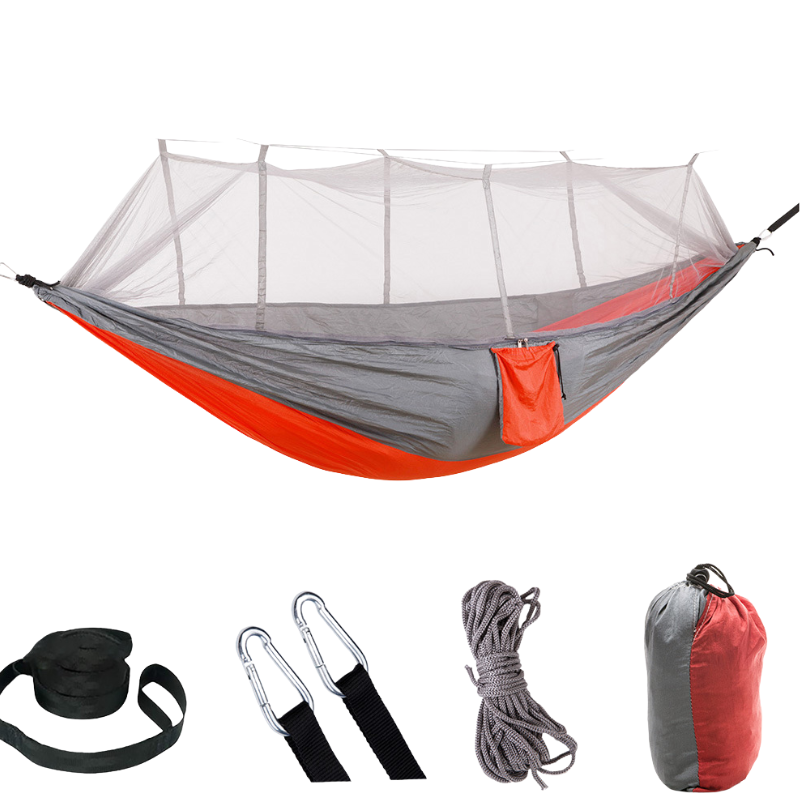 Camping hängematte mit moskitonetz