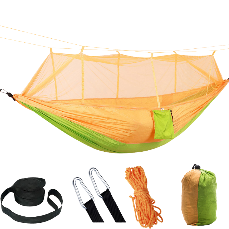 Camping hängematte mit moskitonetz