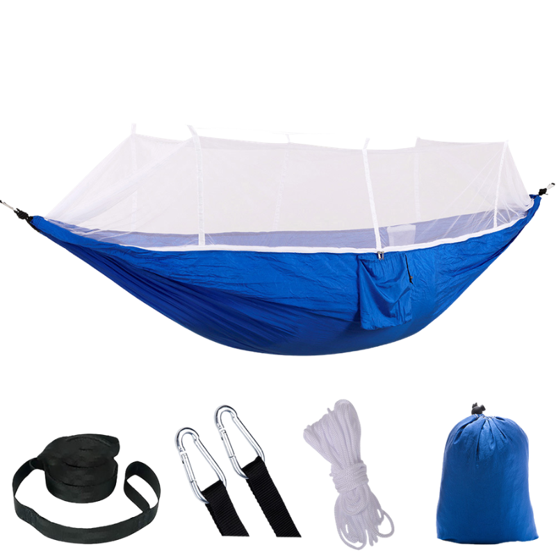 Camping hängematte mit moskitonetz