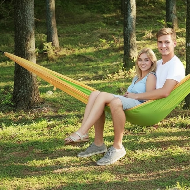 Camping hängematte mit moskitonetz