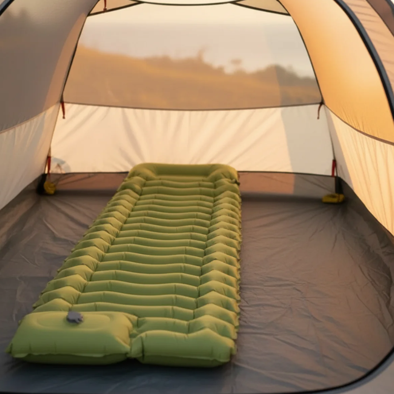 Isomatte mit Fußpumpe Camping