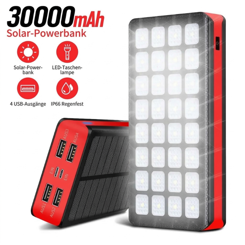 Solar Powerbank 30000mah