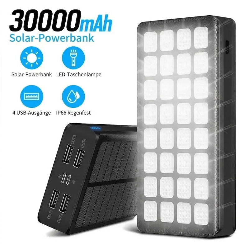 Solar Powerbank 30000mah