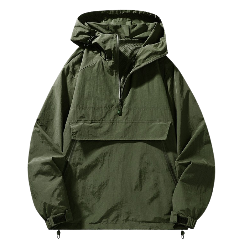 Half zip windbreaker herren