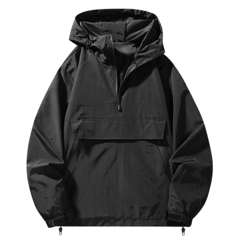 Half zip windbreaker herren