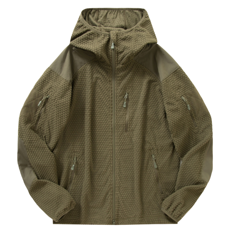 Fleecejacke Herren mit Kapuze