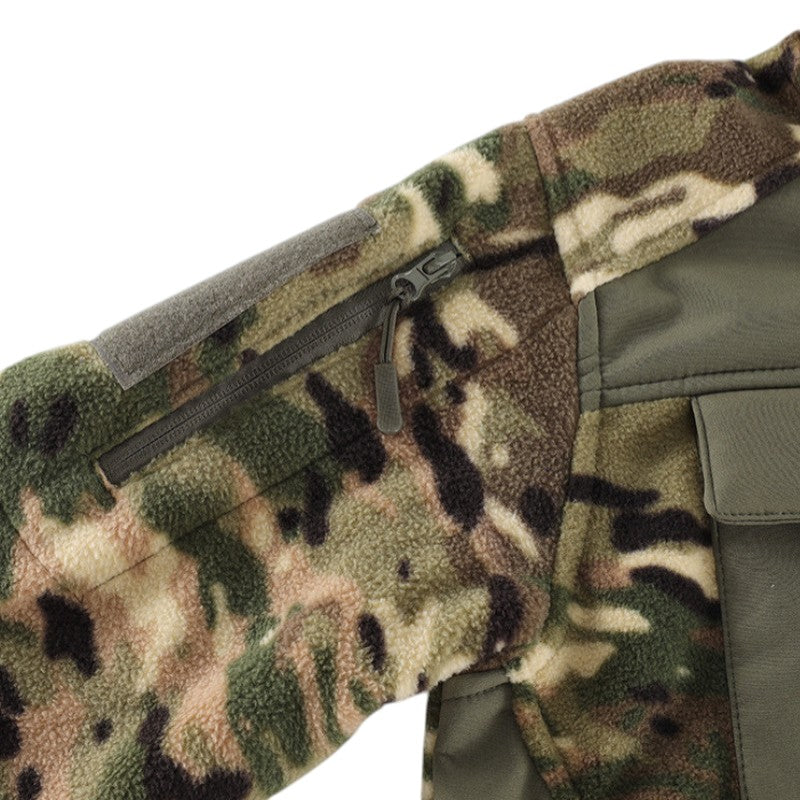 Fleecejacke camo herren Softshell