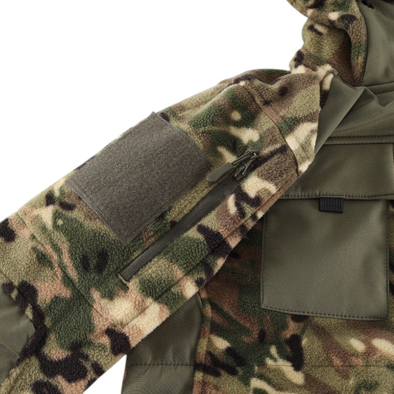 Fleecejacke camo herren Softshell