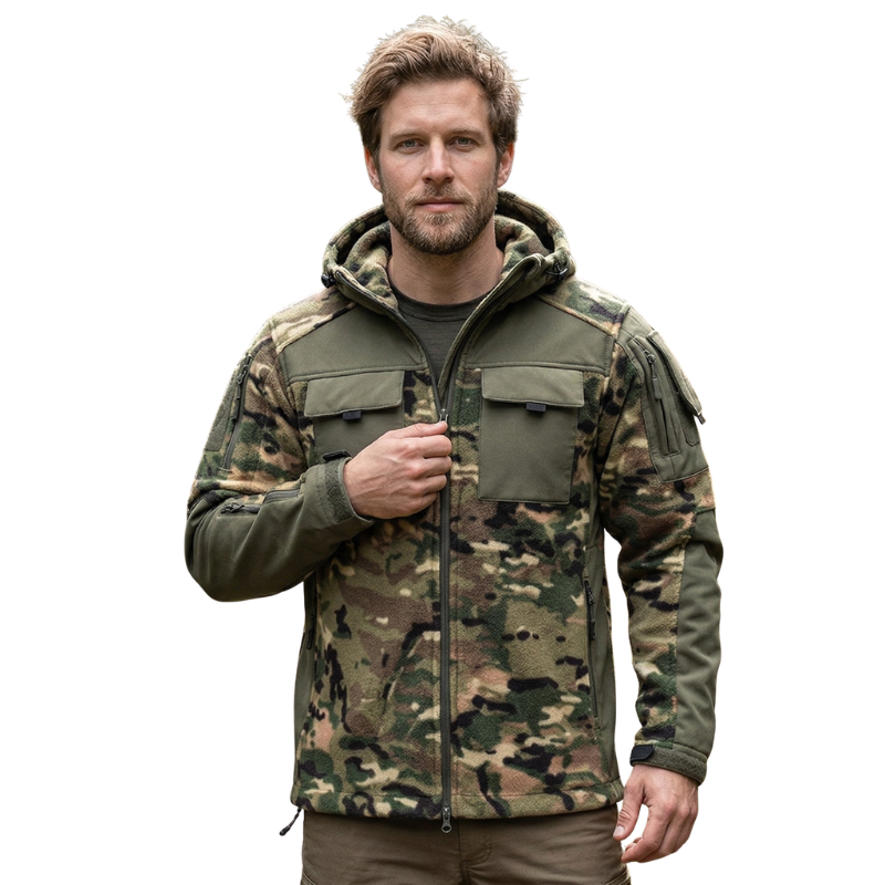 Fleecejacke camo herren Softshell
