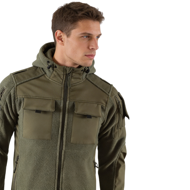 Fleecejacke camo herren Softshell