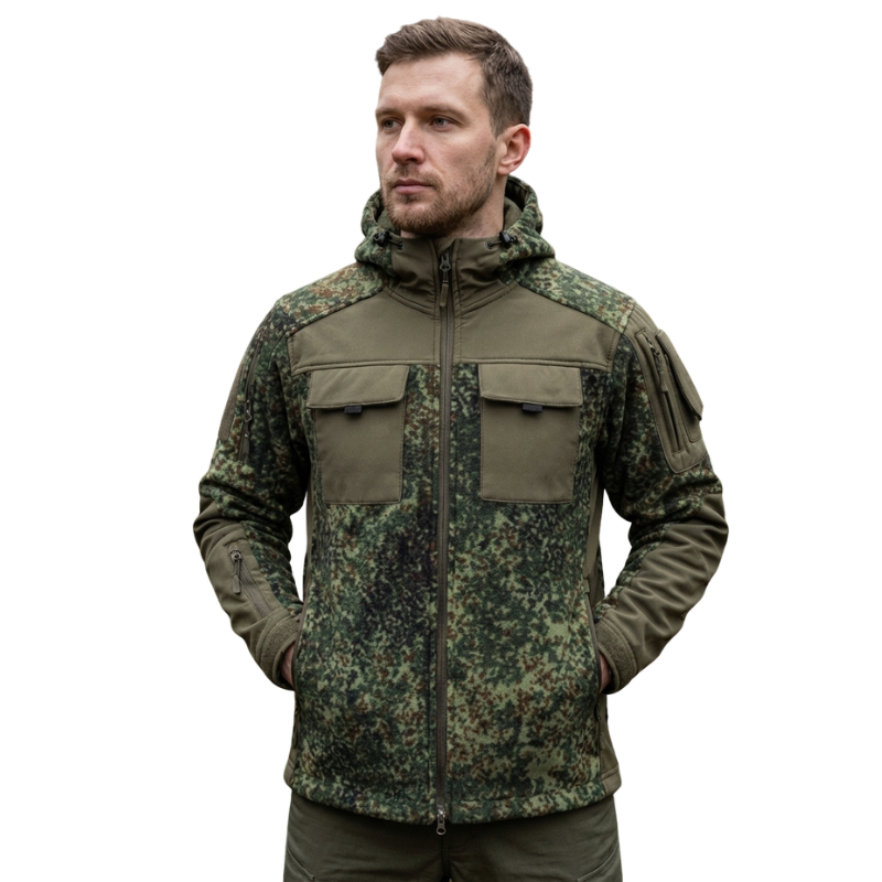 Fleecejacke camo herren Softshell