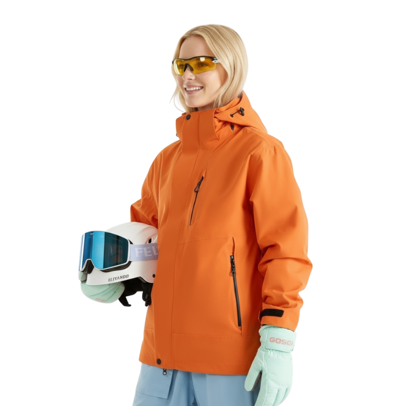 Gefüllte hardshelljacke
