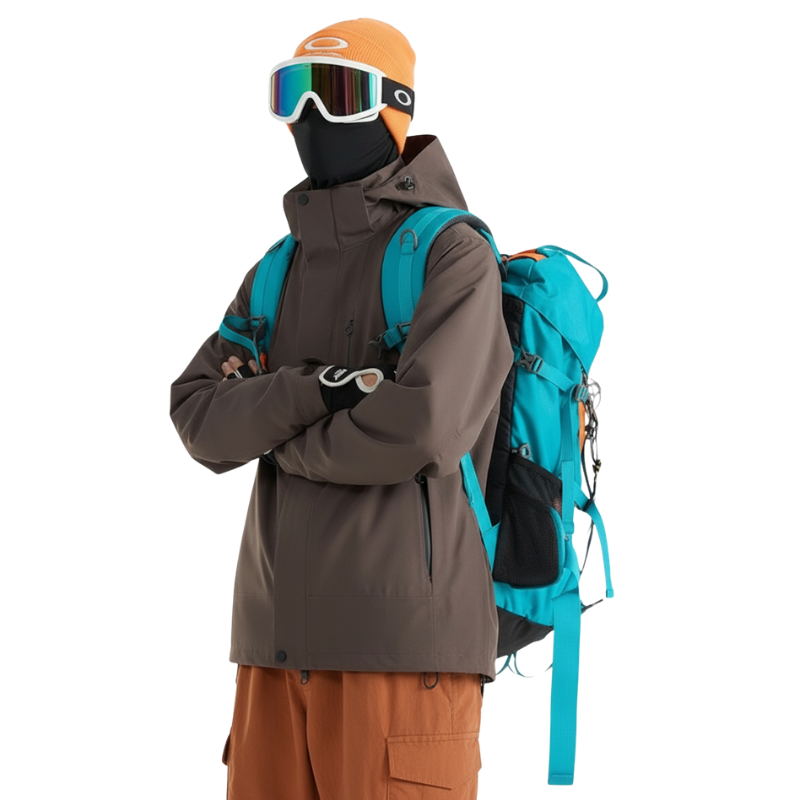 Gefüllte hardshelljacke