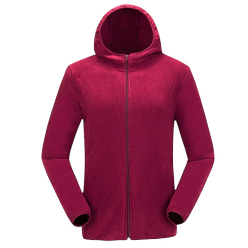Fleecejacke Damen mit Kapuze