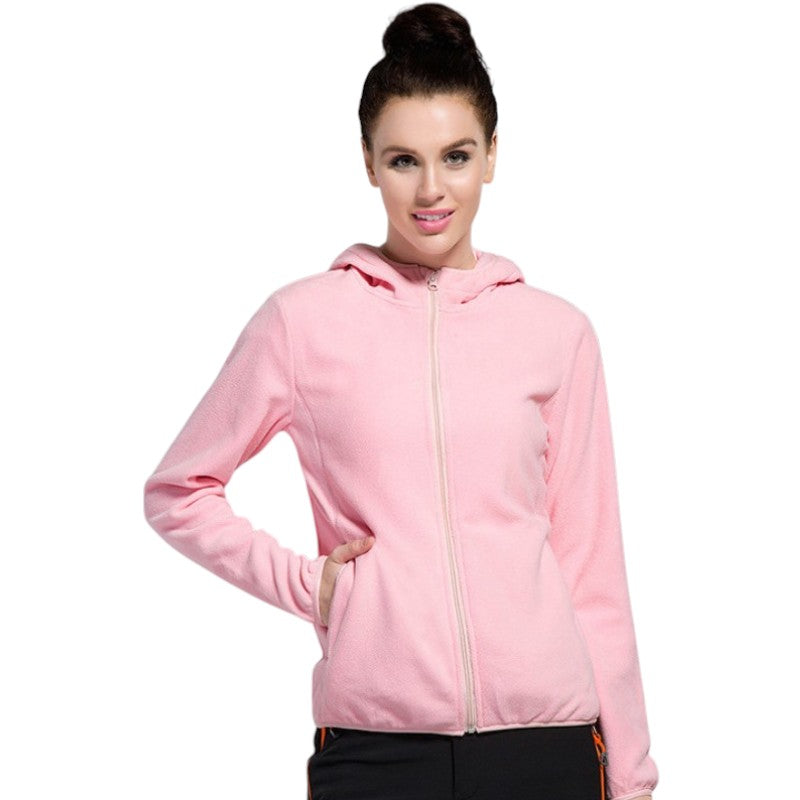 Fleecejacke Damen mit Kapuze