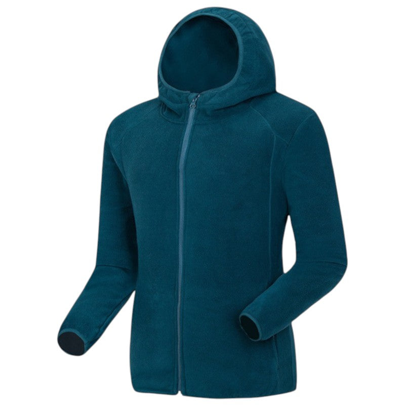 Fleecejacke Damen mit Kapuze