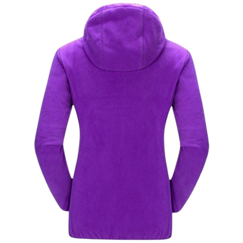Fleecejacke Damen mit Kapuze