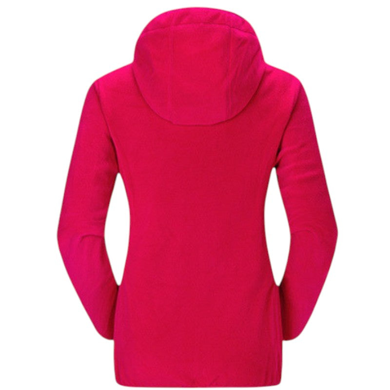 Fleecejacke Damen mit Kapuze