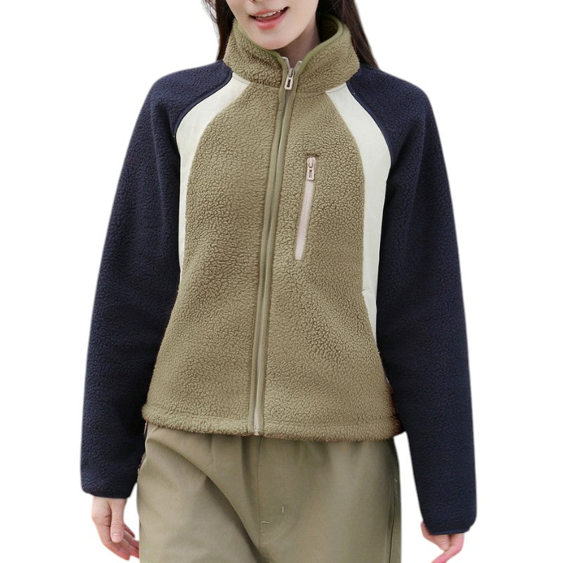 Sherpa fleecejacke damen